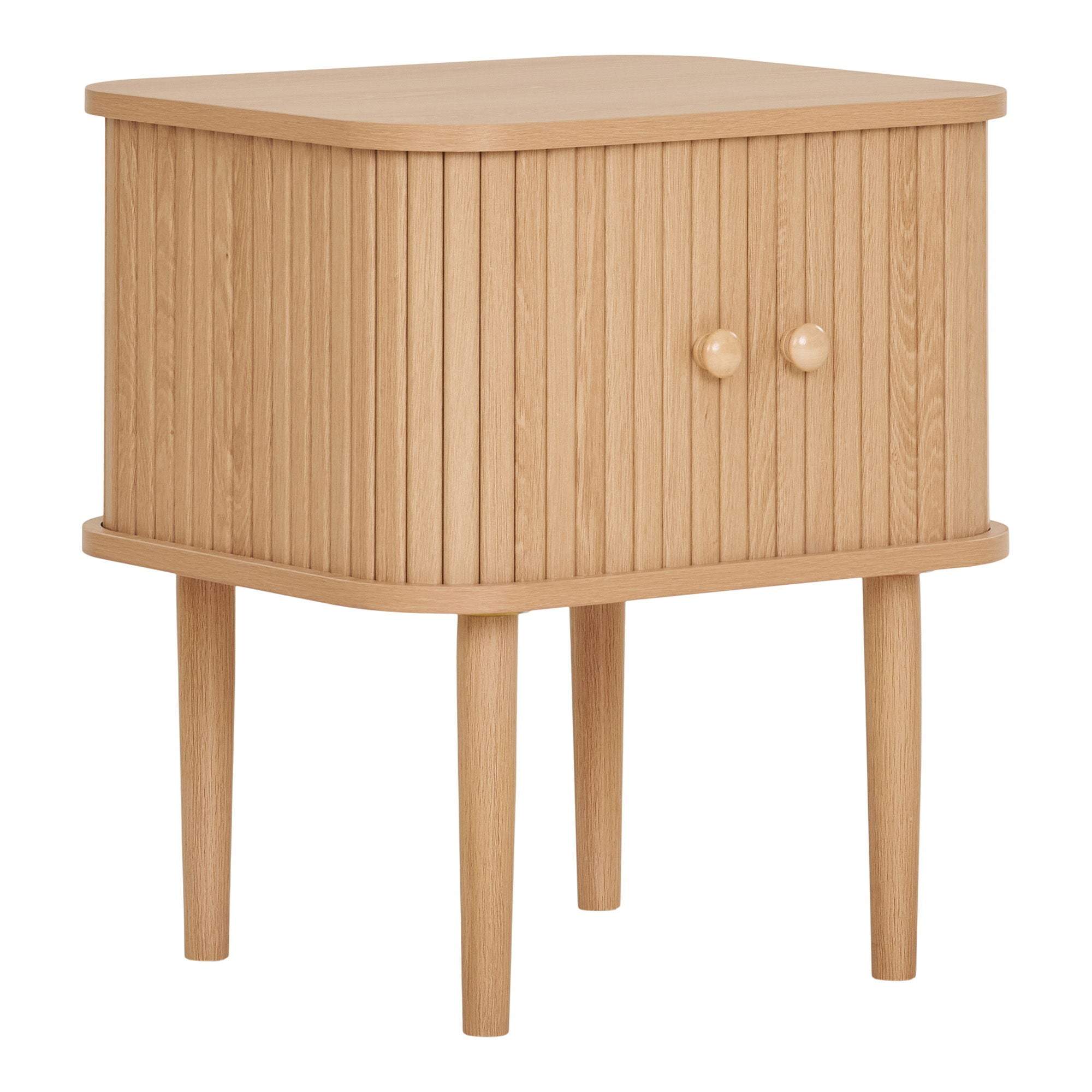 Nikko Side Table - Side table, 2 doors, natural<br>45x40x50,5 cm